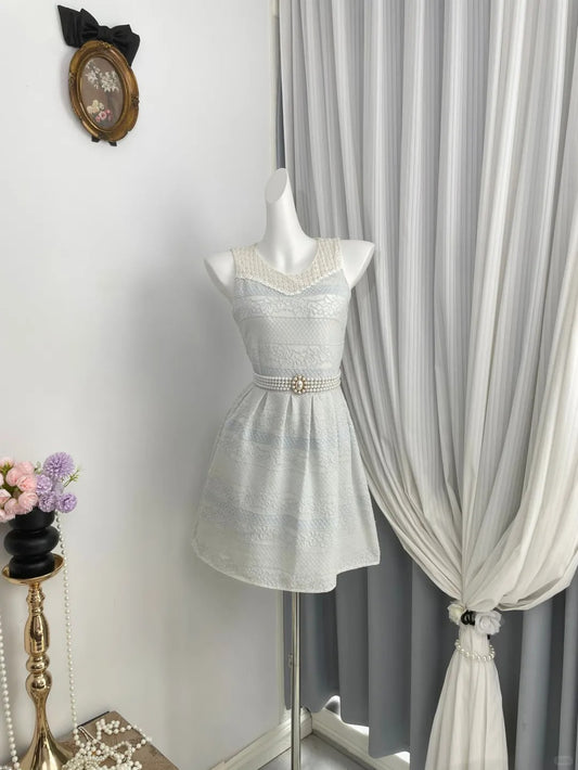 New Homecoming Dress Jewel Pearl Back to School Outfits Party Dress D6951