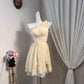 New Homecoming Dress One Shoulder Pleated Tulle Back to School Outfits Party Dress D6918