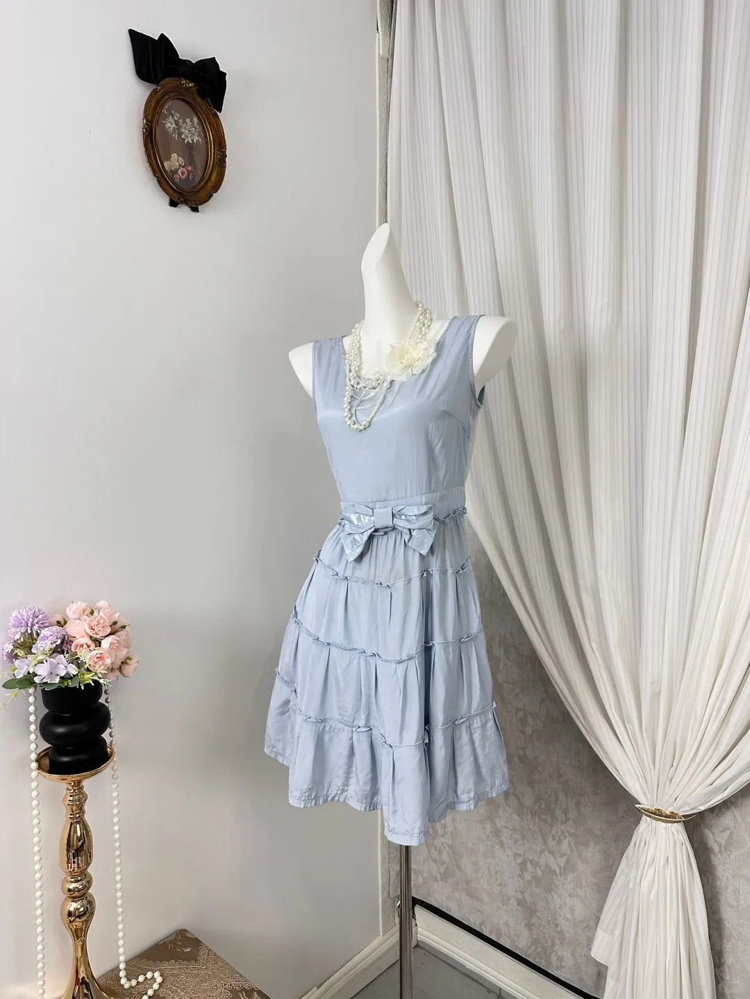 New Homecoming Dress Jewel Bowknot Back to School Outfits Party Dress D6931
