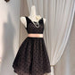 New Homecoming Dress Jewel Pleated Bowknot Back to School Outfits Party Dress D6916