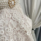 New Homecoming Dress Jewel Pearl Lace Back to School Outfits Party Dress D6952