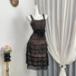 New Homecoming Dress Sheer Sharp Tulle Bowknot Sequins Back to School Outfits Party Dress D6954