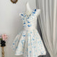 New Homecoming Dress Jewel Pleated Back to School Outfits Party Dress D6958