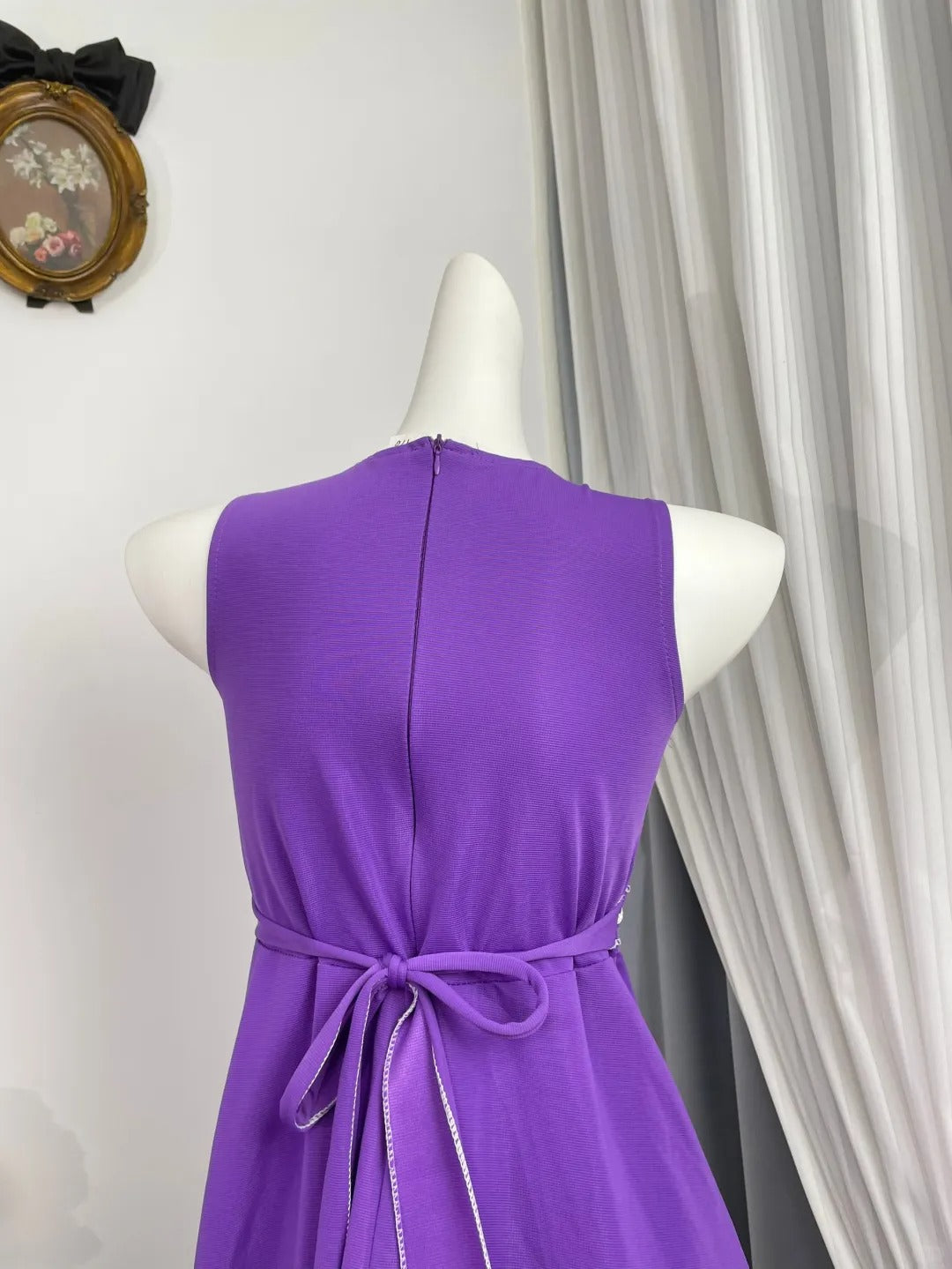 New Homecoming Dress Jewel Bowknot Back to School Outfits Party Dress D6960