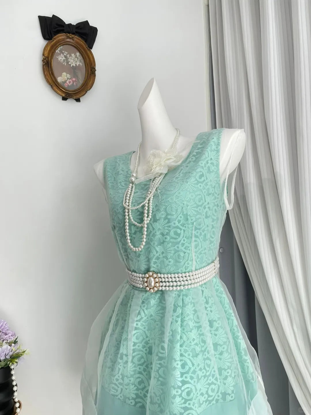 New Homecoming Dress Jewel Tulle Pearl Back to School Outfits Party Dress D6961