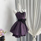 Pretty Homecoming Dress Sweetheart Pleated Bowknot Back to School Outfits Party Dress D6968