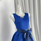 New Homecoming Dress Jewel Pleated Bowknot Back to School Outfits Party Dress D6967