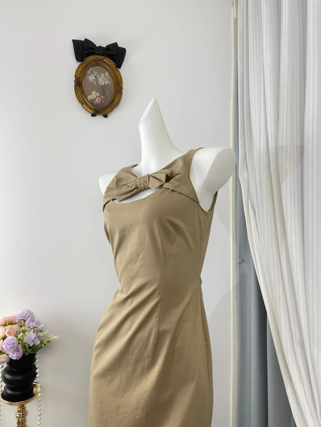 New Homecoming Dress Jewel Pleated Bowknot Back to School Outfits Party Dress D6965