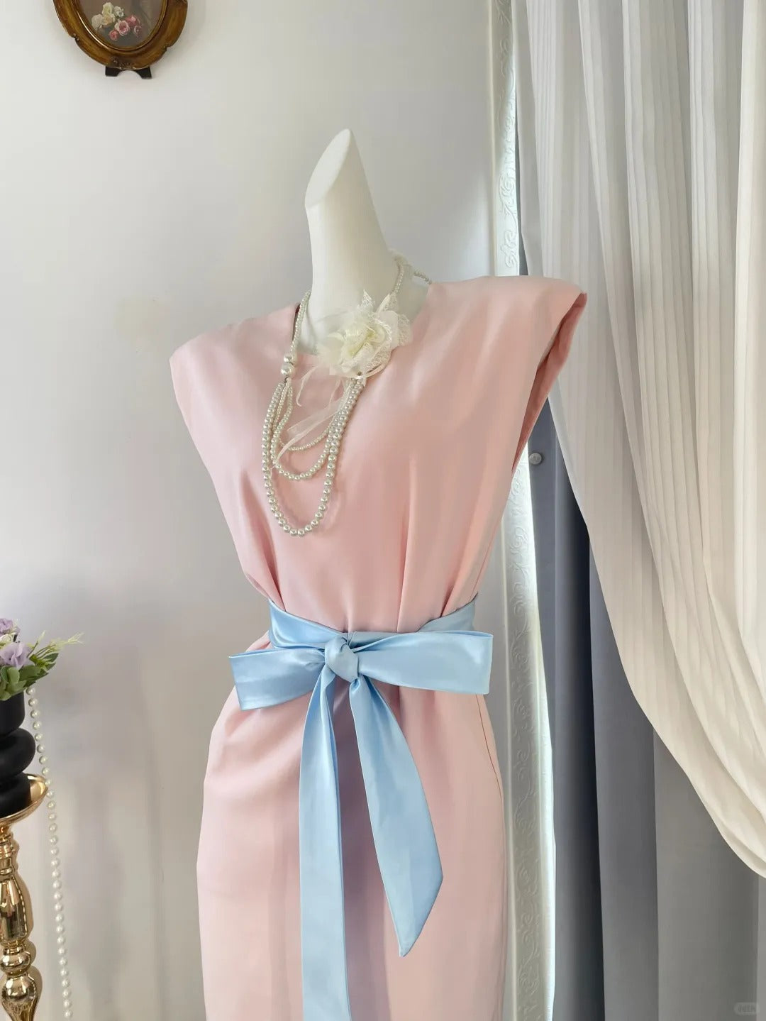 Pretty Homecoming Dress Jewel Pleated Bowknot Back to School Outfits Party Dress D6973