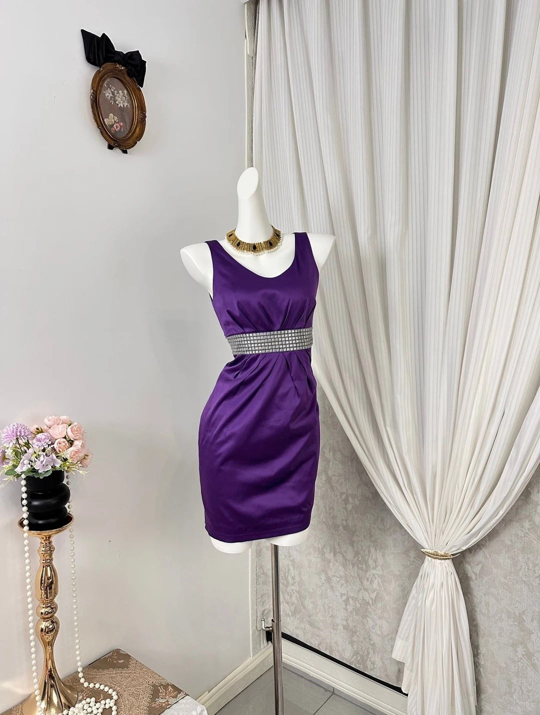New Homecoming Dress Jewel Rinestone Back to School Outfits Party Dress D6905