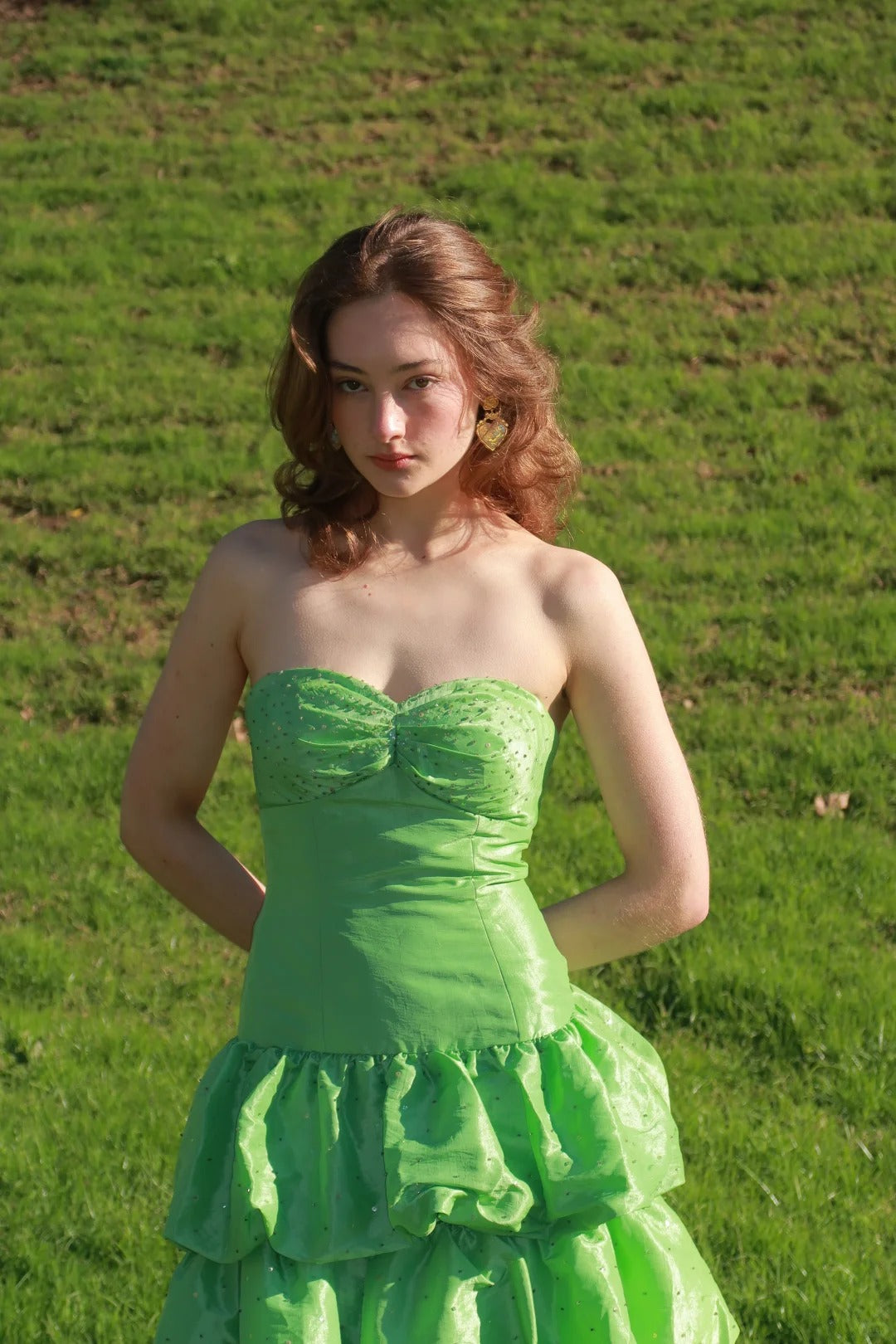 New Homecoming Dress Sweetheart Cascade Beaded Back to School Outfits Party Dress D6894