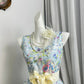 New Homecoming Dress Jewel Pleated Flower Back to School Outfits Party Dress D6936