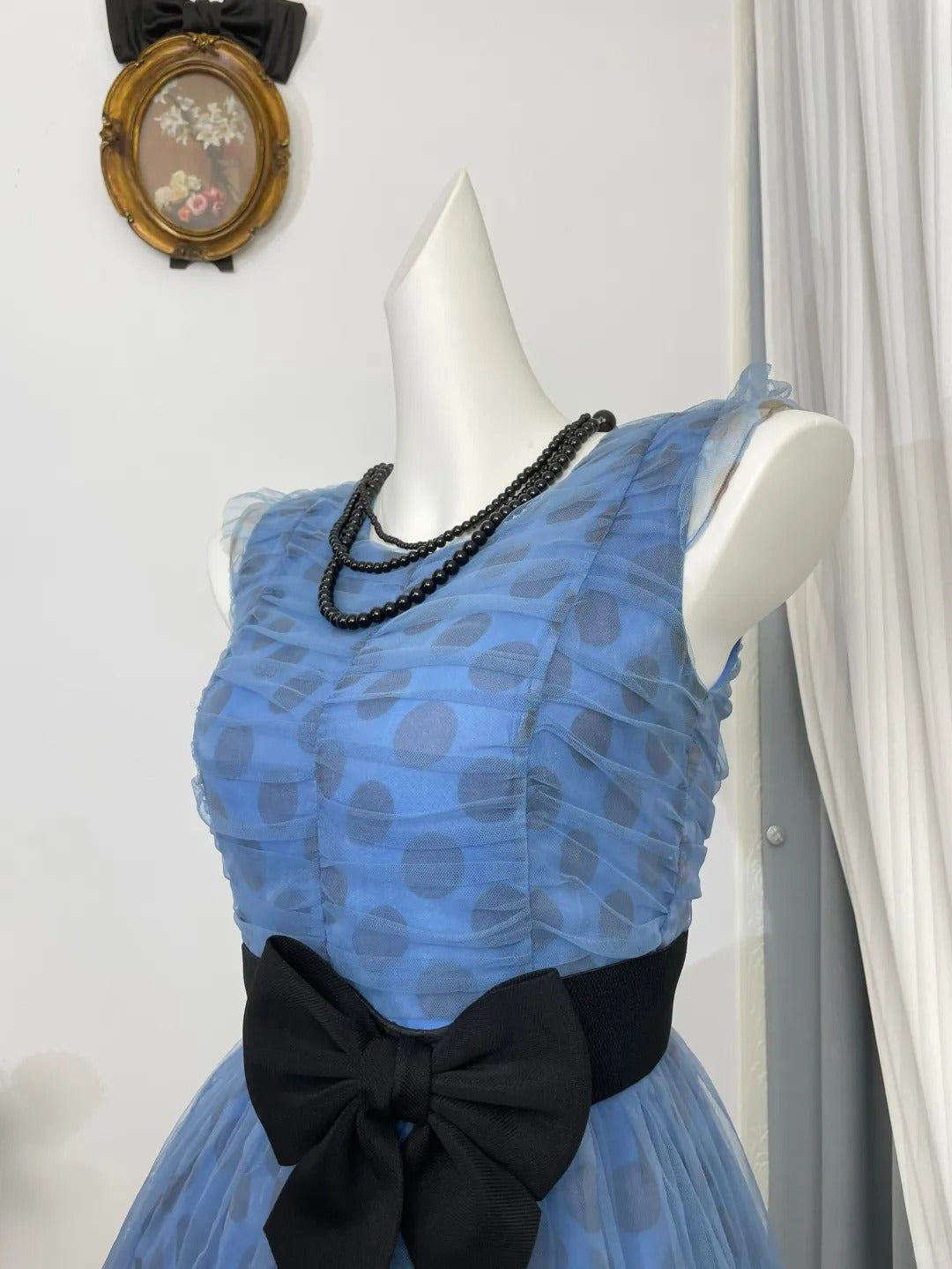 New Homecoming Dress Jewel Bowknot Pleated Back to School Outfits Party Dress D6949