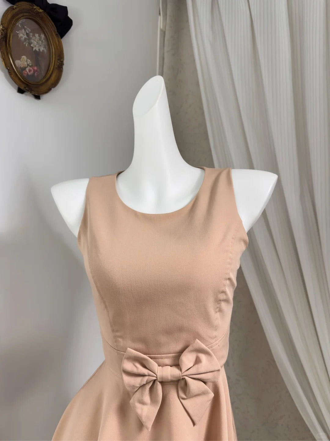New Homecoming Dress Jewel Pleated Bowknot Back to School Outfits Party Dress D6919