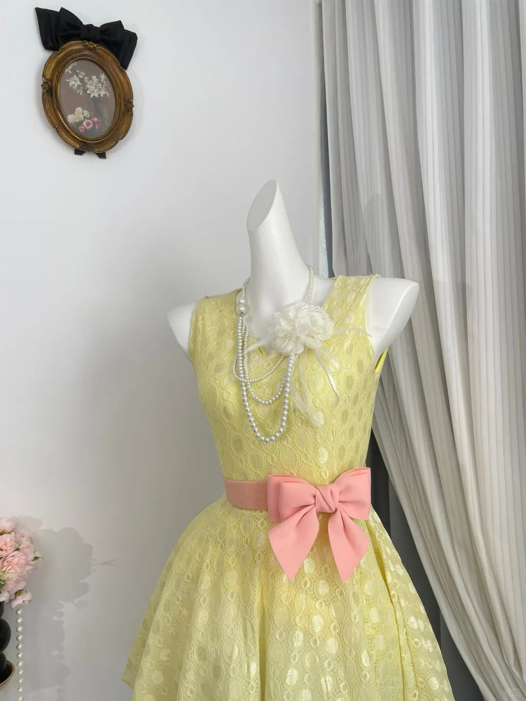 New Homecoming Dress Jewel Bowknot Pleated Back to School Outfits Party Dress D6956