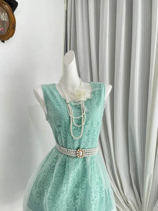 New Homecoming Dress Jewel Tulle Pearl Back to School Outfits Party Dress D6961