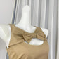 New Homecoming Dress Jewel Pleated Bowknot Back to School Outfits Party Dress D6965