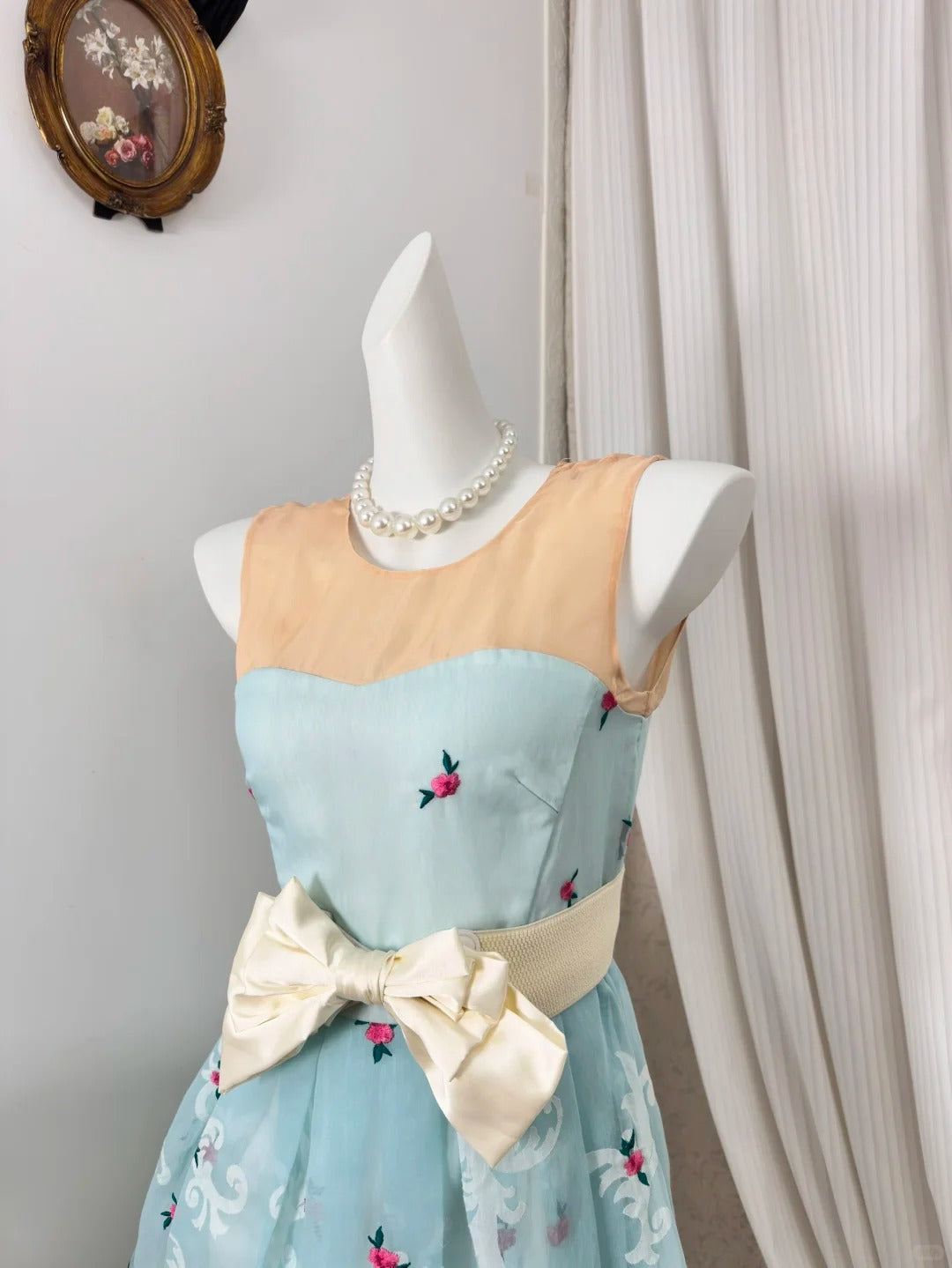 New Homecoming Dress Jewel Pleated Bowknot Back to School Outfits Party Dress D6917