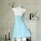 Elegant Homecoming Dress Halter Cascade Prom Dress Back to School Outfits Party Dress  D6133