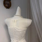 New Homecoming Dress Sheer Sharp Pleated Back to School Outfits Party Dress D6914