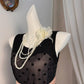 New Homecoming Dress Jewel Pleated Bowknot Back to School Outfits Party Dress D6916