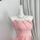 New Homecoming Dress Strapless Pleated Back to School Outfits Party Dress D6955