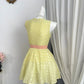 New Homecoming Dress Jewel Bowknot Pleated Back to School Outfits Party Dress D6956