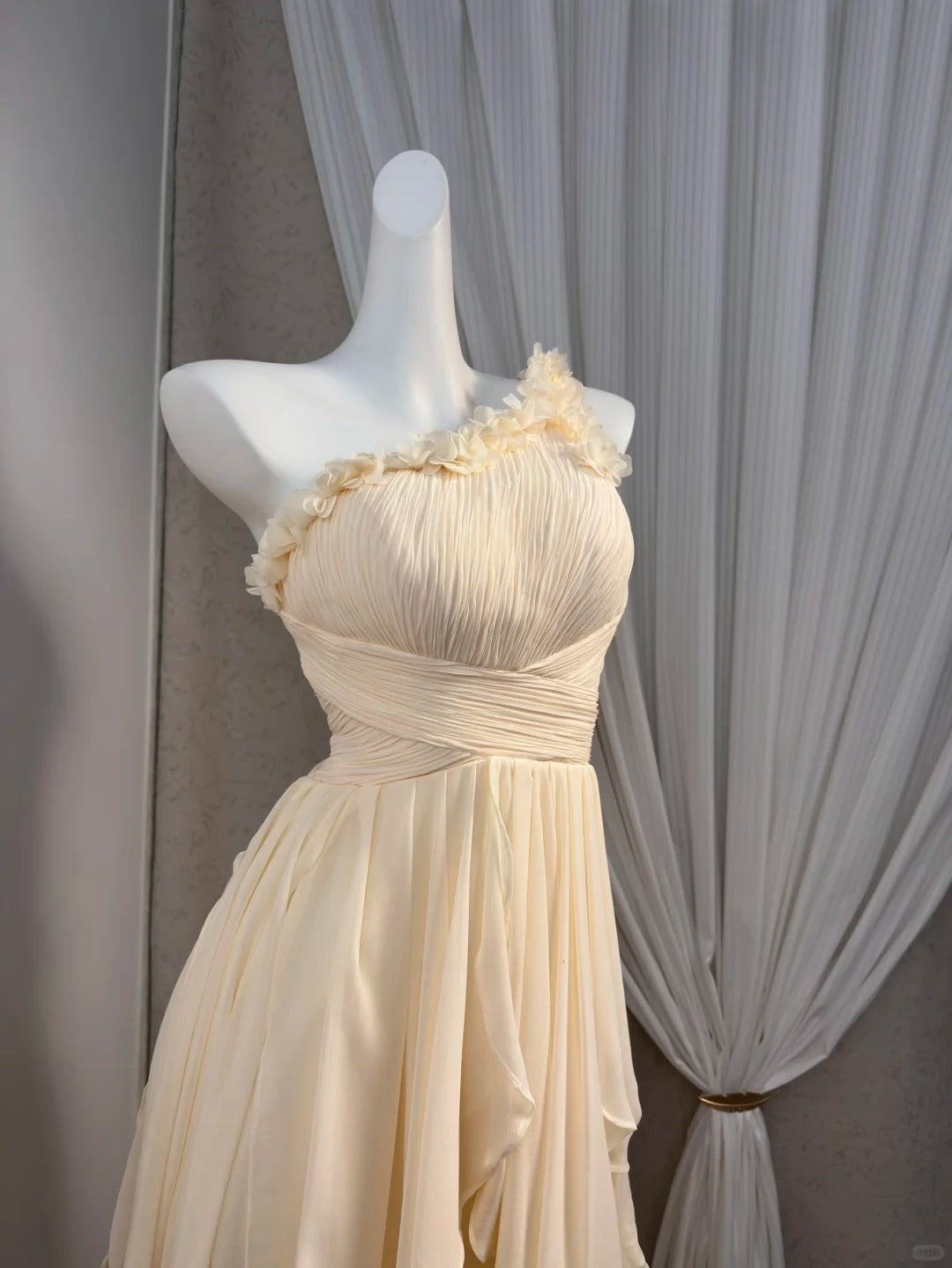 New Homecoming Dress One Shoulder Pleated Tulle Back to School Outfits Party Dress D6918