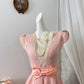 New Homecoming Dress Jewel Bowknot Pleated Tulle Back to School Outfits Party Dress D6907