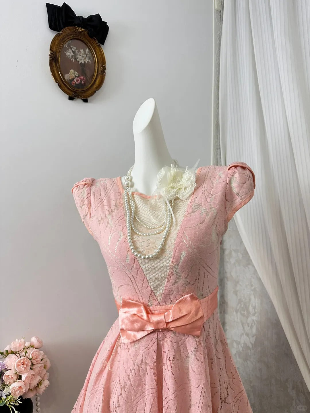 New Homecoming Dress Jewel Bowknot Pleated Tulle Back to School Outfits Party Dress D6907