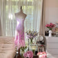 Elegant Homecoming Dress Spaghetti Strap Beading Applique Dress Back to School Outfits Party Dress  D6437