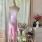 Elegant Homecoming Dress Spaghetti Strap Beading Applique Dress Back to School Outfits Party Dress  D6437