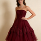 vintage pink tulle 50's prom dress Evening Dress Birthday Party Dress M6032