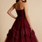 vintage pink tulle 50's prom dress Evening Dress Birthday Party Dress M6032