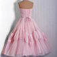 vintage pink tulle 50's prom dress Evening Dress Birthday Party Dress M6032