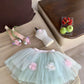 Cute Homecoming Dress Sweetheart Lace Flower Dress Back to School Outfits Party Dress  D6393