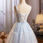 Lovely Homecoming Dress Square Tulle Lace  Short Prom Dress Cocktail Outfits Birthday Party Dress  D6023