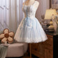 Lovely Homecoming Dress Square Tulle Lace  Short Prom Dress Cocktail Outfits Birthday Party Dress  D6023