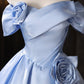 New Arrival Homecoming Dress Strapless Flower Pleated Short Prom Dress Back to School Outfits Party Dress  D6019