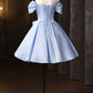 New Arrival Homecoming Dress Strapless Flower Pleated Short Prom Dress Back to School Outfits Party Dress  D6019