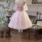 Beauty Homecoming Dress Off Shoulder Tulle  Short Prom Dress Birthday Party Outfits Cocktail Dress  D6028