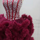 Vintage  Homecoming Dress Sweetheart Rhinestone Short Prom Dress Back to School Outfits Party Dress  D6044