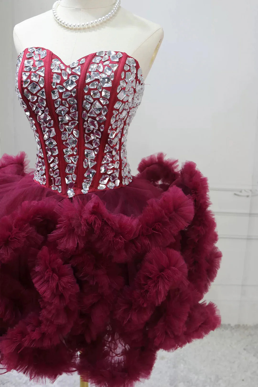Vintage  Homecoming Dress Sweetheart Rhinestone Short Prom Dress Back to School Outfits Party Dress  D6044