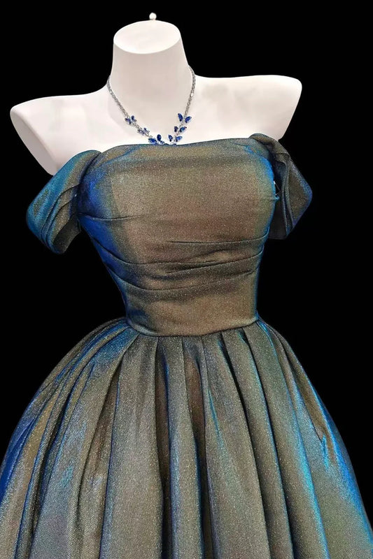 Shimmering Homecoming Dress Strapless Pleated Short Prom Dress Back to School Outfits Party Dress  D6048