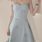 Cute Homecoming Dress Spaghetti Straps Bowknot Short Prom Dress Back to School Outfits Party Dress  D6020