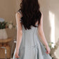 Cute Homecoming Dress Spaghetti Straps Bowknot Short Prom Dress Back to School Outfits Party Dress  D6020