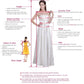 Charming V-Neck Long Chiffon Beach Wedding Dress M1352