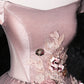 Pink tulle lace long prom gown evening dress M860