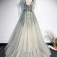Elegant tulle long A line prom dress evening dress M2309