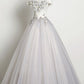 Elegant tulle appliqué prom gown formal dress M859